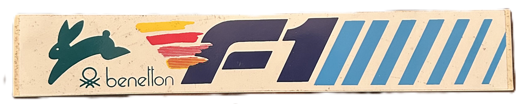 BENETTON F1 DECAL - RARE FROM LATE 1990S