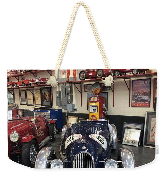 Classic Car Showroom Display MG - Weekender Tote Bag