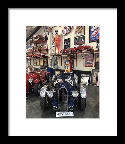 Classic Car Showroom Display MG - Framed Print