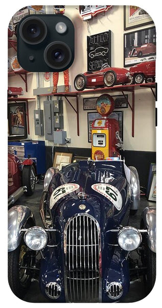 Classic Car Showroom Display MG - Phone Case