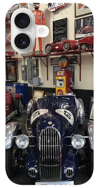 Classic Car Showroom Display MG - Phone Case