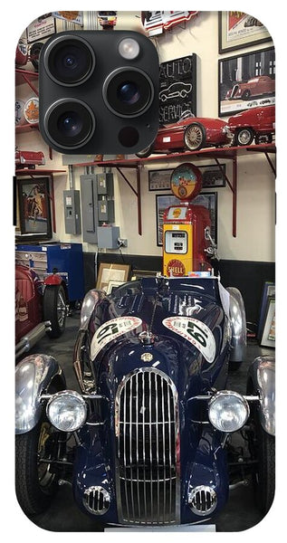 Classic Car Showroom Display MG - Phone Case