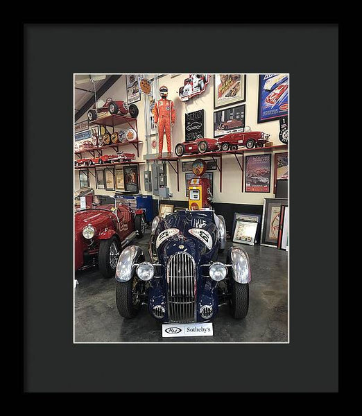 Classic Car Showroom Display MG - Framed Print