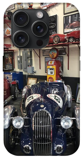 Classic Car Showroom Display MG - Phone Case