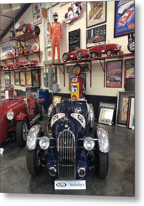 Classic Car Showroom Display MG - Metal Print