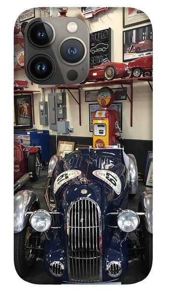 Classic Car Showroom Display MG - Phone Case