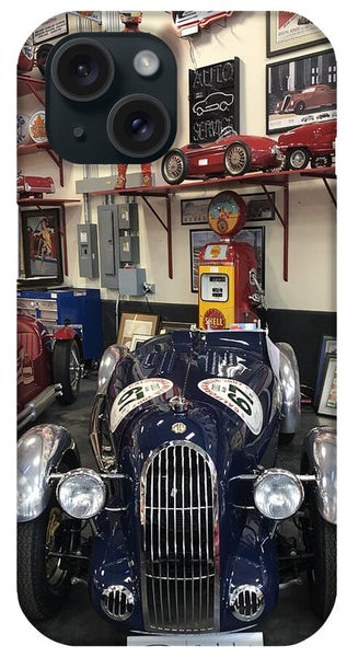 Classic Car Showroom Display MG - Phone Case