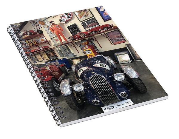 Classic Car Showroom Display MG - Spiral Notebook