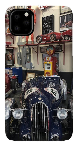 Classic Car Showroom Display MG - Phone Case