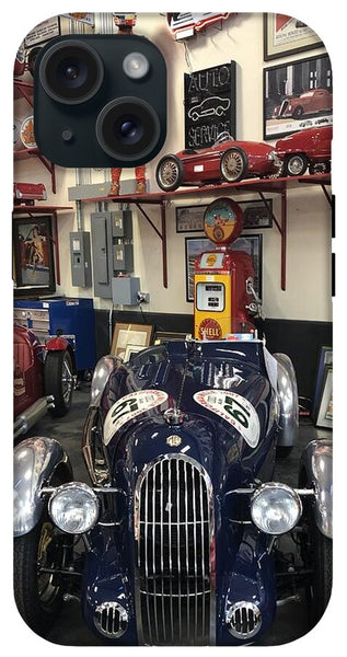 Classic Car Showroom Display MG - Phone Case