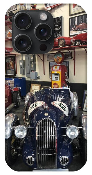 Classic Car Showroom Display MG - Phone Case