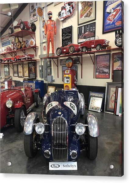 Classic Car Showroom Display MG - Acrylic Print