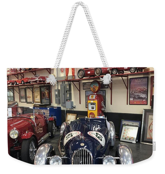 Classic Car Showroom Display MG - Weekender Tote Bag