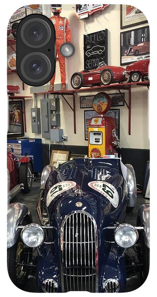 Classic Car Showroom Display MG - Phone Case