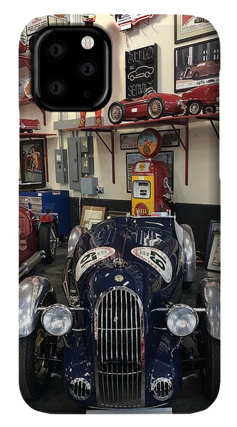 Classic Car Showroom Display MG - Phone Case