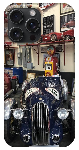 Classic Car Showroom Display MG - Phone Case