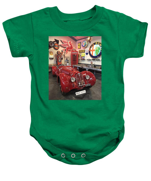 Classic Red Vintage Alfa Romeo - Baby Onesie