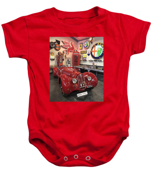 Classic Red Vintage Alfa Romeo - Baby Onesie