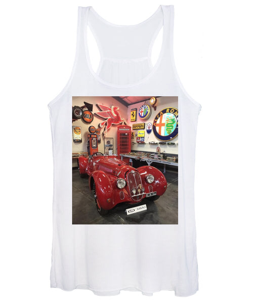 Classic Red Vintage Alfa Romeo - Women's Tank Top