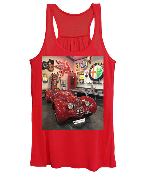 Classic Red Vintage Alfa Romeo - Women's Tank Top
