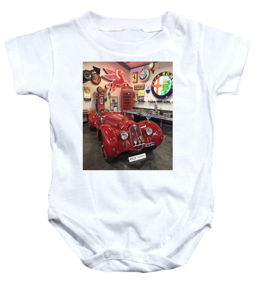 Classic Red Vintage Alfa Romeo - Baby Onesie