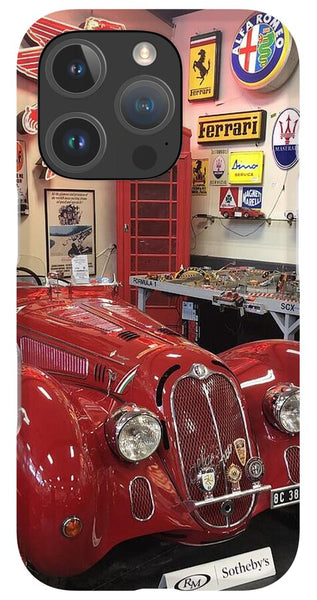 Classic Red Vintage Alfa Romeo - Phone Case