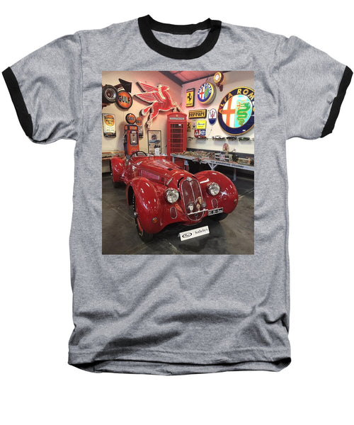 Classic Red Vintage Alfa Romeo - Baseball T-Shirt