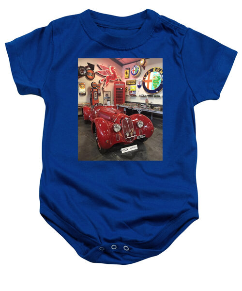 Classic Red Vintage Alfa Romeo - Baby Onesie