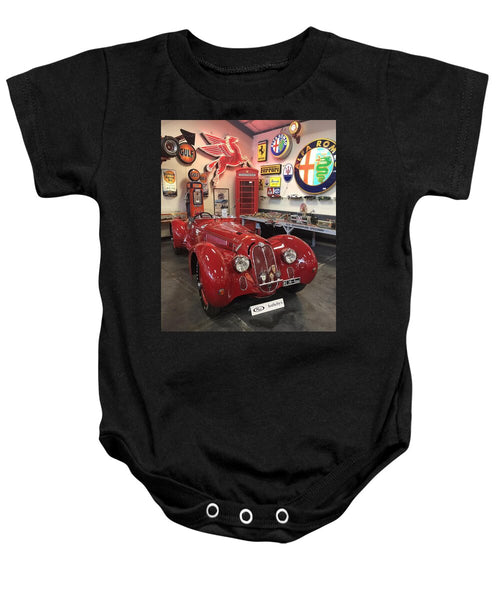 Classic Red Vintage Alfa Romeo - Baby Onesie