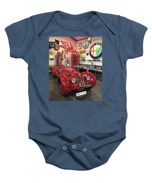 Classic Red Vintage Alfa Romeo - Baby Onesie