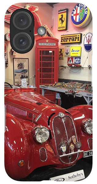 Classic Red Vintage Alfa Romeo - Phone Case