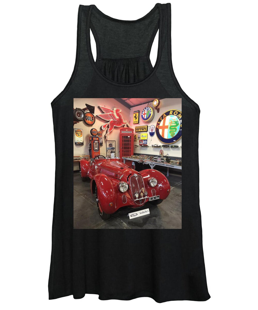Classic Red Vintage Alfa Romeo - Women's Tank Top