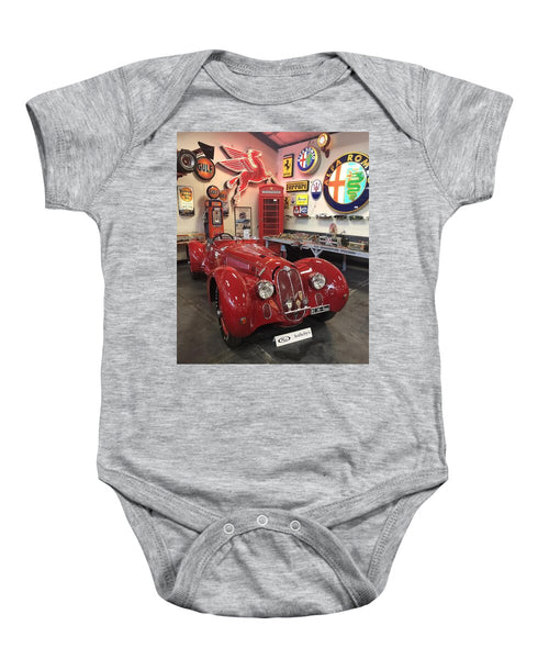 Classic Red Vintage Alfa Romeo - Baby Onesie