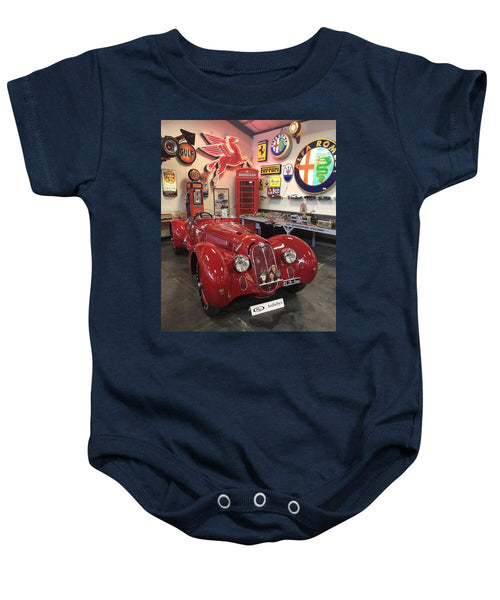 Classic Red Vintage Alfa Romeo - Baby Onesie