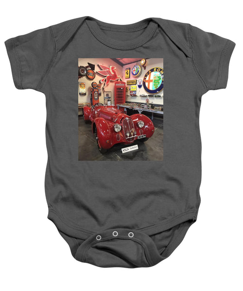 Classic Red Vintage Alfa Romeo - Baby Onesie