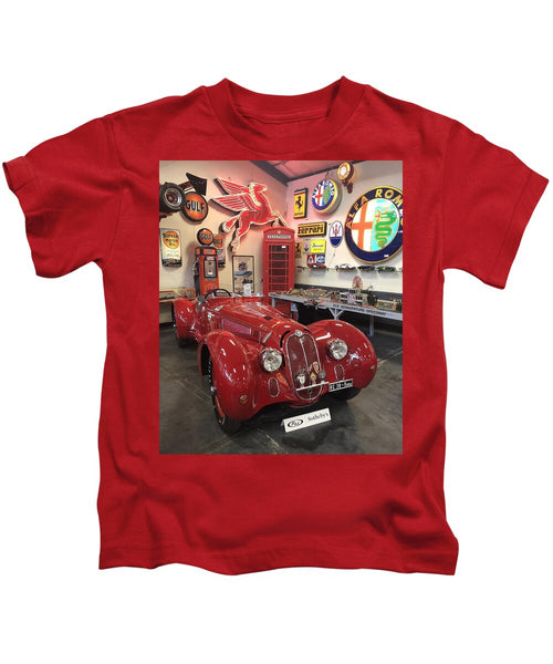 Classic Red Vintage Alfa Romeo - Kids T-Shirt
