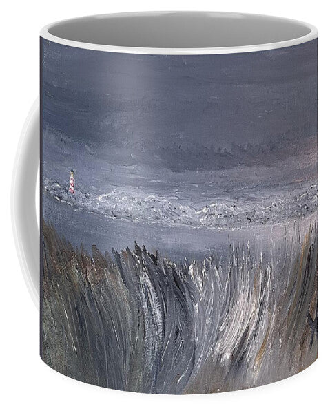 Coastal Lighthouse at Dusk during the Winter - Mug