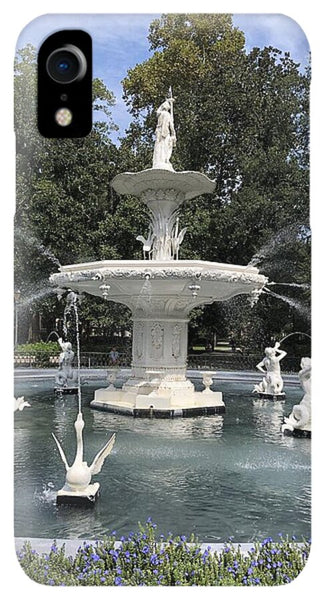 Forsythe Park Fountain Savannah Georgia - Phone Case