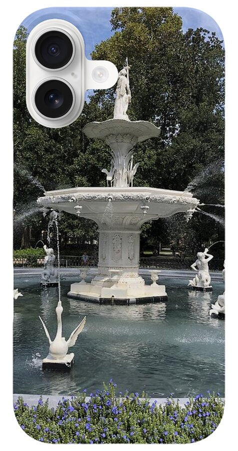 Forsythe Park Fountain Savannah Georgia - Phone Case