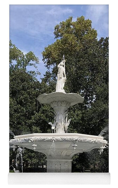 Forsythe Park Fountain Savannah Georgia - Yoga Mat