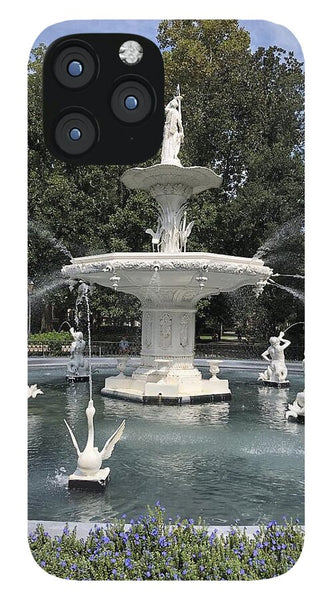 Forsythe Park Fountain Savannah Georgia - Phone Case