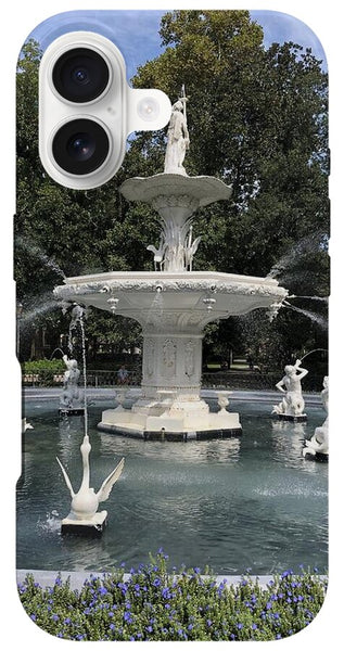 Forsythe Park Fountain Savannah Georgia - Phone Case