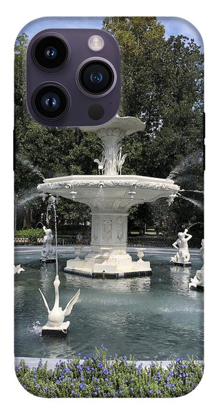 Forsythe Park Fountain Savannah Georgia - Phone Case