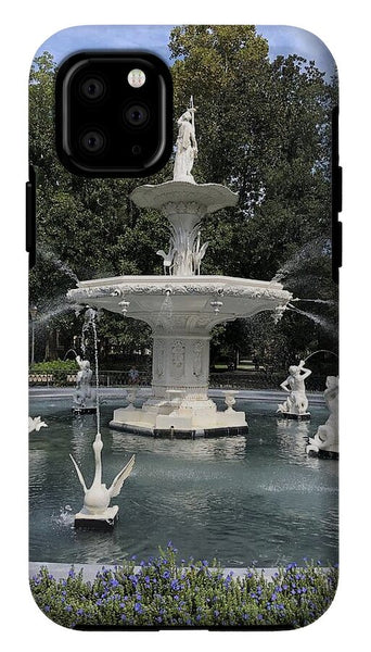Forsythe Park Fountain Savannah Georgia - Phone Case