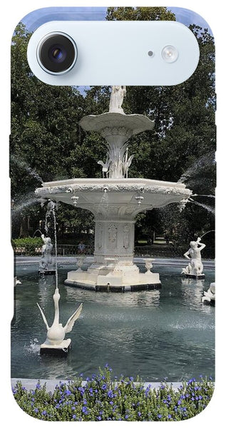 Forsythe Park Fountain Savannah Georgia - Phone Case