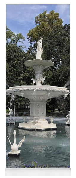 Forsythe Park Fountain Savannah Georgia - Yoga Mat