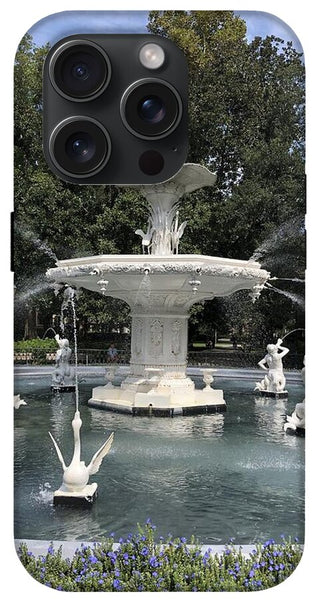 Forsythe Park Fountain Savannah Georgia - Phone Case