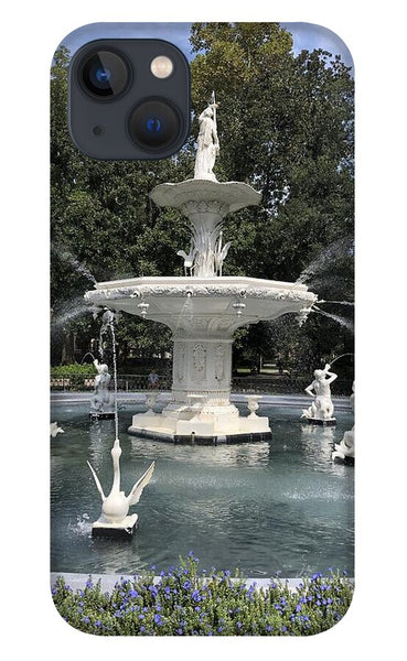 Forsythe Park Fountain Savannah Georgia - Phone Case