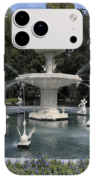 Forsythe Park Fountain Savannah Georgia - Phone Case