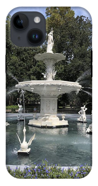 Forsythe Park Fountain Savannah Georgia - Phone Case